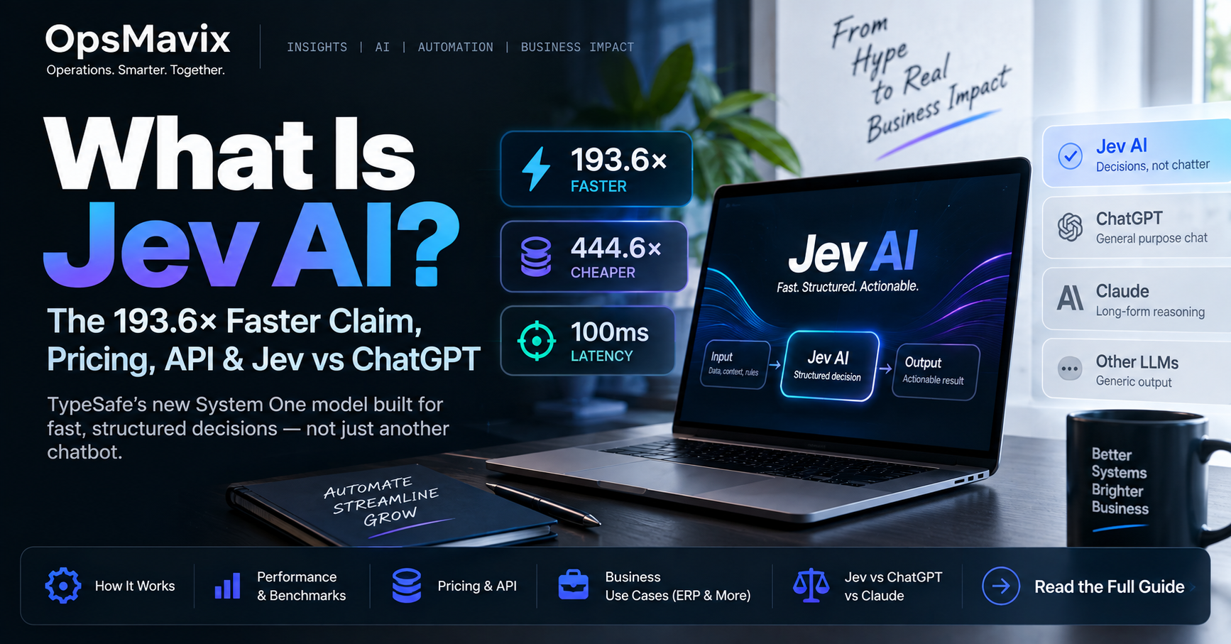 Jev AI by TypeSafe explained with 193.6x faster performance claim, pricing, API and comparison with ChatGPT